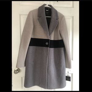 Laundry grey and black Pea coat